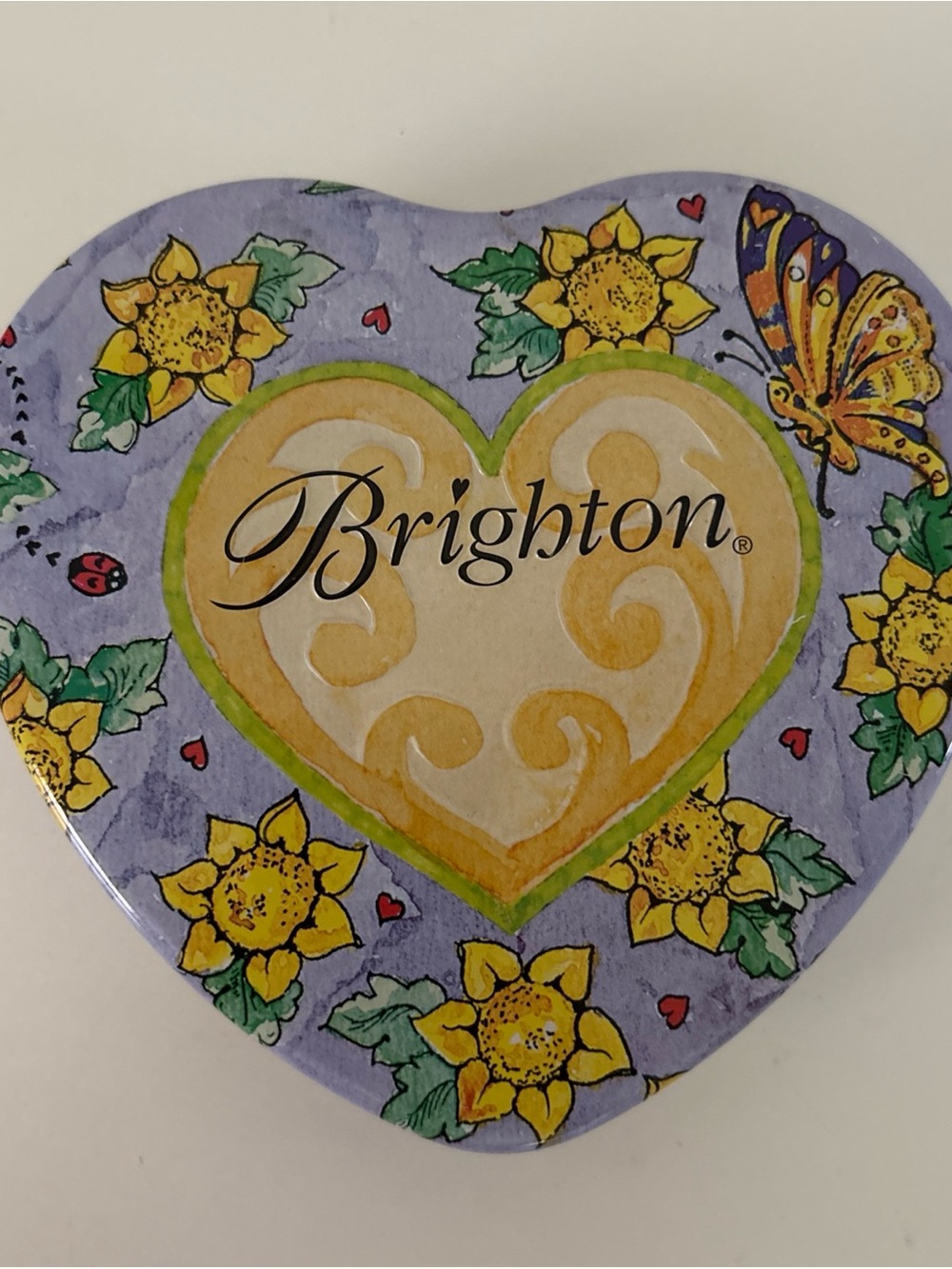 Retired Brighton Orchard Bloom From Within Enamel Flower Pendant Charm Necklace